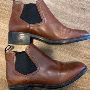 Triver Flight Brown leather boots - chocolate